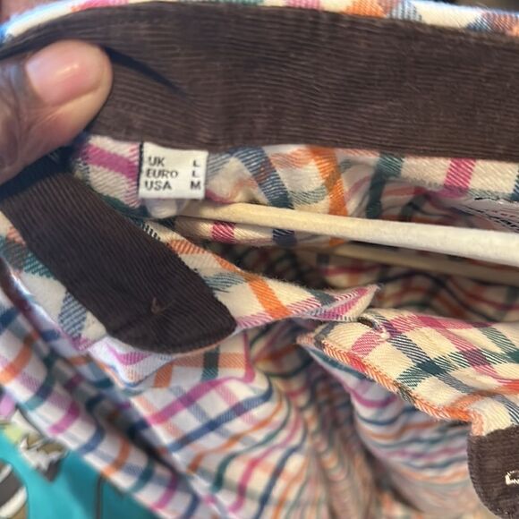 Barbour Beacon Brand Plaid Fleece Shirt M - Picture 9 of 9